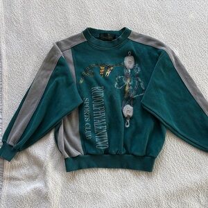 Teal and Gray Sports Club Sweatshirt